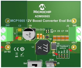 Фото 1/2 ADM00865, Power Management IC Development Tools MCP1665 12V Boost Converter