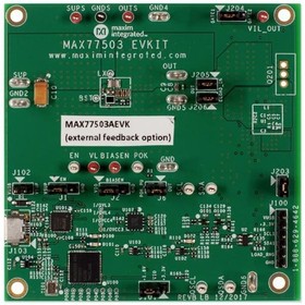 MAX77503AEVKIT#, Evaluation Board, MAX77503A DC/DC Converter, Step Down, 0.8V To 13.86V, 1.5A Out