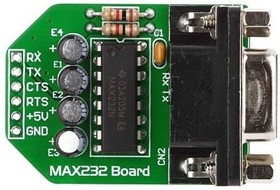 Фото 1/8 MIKROE-222, Interface Development Tools MAX232 (MAX232N) ADAPTER BOARD