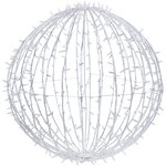 501-614, Шар светодиодный 230V, диаметр 80 см, 450 светодиодов, эффект мерцания, цвет белый