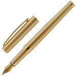 Ручка подарочная перьевая GALANT "VERSUS", корпус золотистый, детали золотистые ...