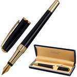 Ручка подарочная перьевая GALANT "LUDUS", корпус черный, детали золотистые ...