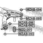 MZD-001, MZD-001_отбойник амортизатора заднего!\ Mazda 6 GG/GY 02