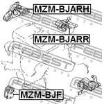 MZM-BJARH, Подушка двигателя правая (гидравлическая)