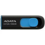 Флеш Диск A-Data 256Gb DashDrive UV128 AUV128-256G-RBE USB3.0 черный/синий