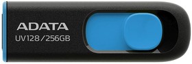 Фото 1/6 Флеш Диск A-Data 256Gb DashDrive UV128 AUV128-256G-RBE USB3.0 черный/синий