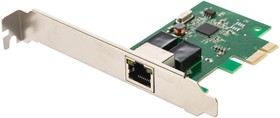 Фото 1/4 Сетевой адаптер Ethernet Gembird NIC-GX1 1000/100/10, PCI-express, чипсет RTL8111C