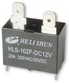 HF102F/T-005VDC (HLS-102F-DC5V) 20A-конт.1A реле