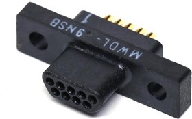 MWDL-9NSB, D-Sub Micro-D Connectors MICRO D CONN 9CNT PIN #24AWG