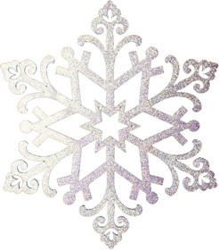 502-376, Елочная фигура Снежинка Снегурочка, 81 см, цвет белый