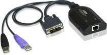 Фото 1/2 Кабель адаптер ATEN USB DVI Virtual Media KVM Adapter with Smart Card Support