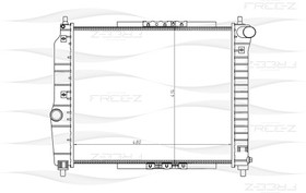 Фото 1/2 Радиатор FREE-Z KK0131 CHEVROLET AVEO 1.2/1.4 M/T 05-