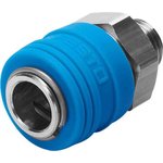 KD4-1/4-A-R, Male Pneumatic Quick Connect Coupling, G 1/4 Threaded