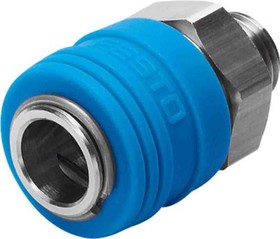 KD4-1/4-A-R, Male Pneumatic Quick Connect Coupling, G 1/4 Threaded