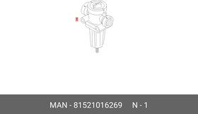 81521016269, Клапан ограничения давления 8,5 - 0,4 bar