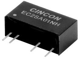 EC2SA21NH, Isolated DC/DC Converters - Through Hole 2W 24VDC in 5VDC out 400mA