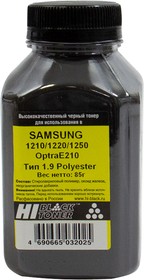 Тонер Hi-Black для Samsung ML-1210/1220/ 1250/OptraE210, Polyester, Тип 1.9, Bk, 85г, банка