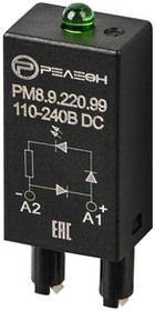 Фото 1/2 Releon Модуль индикации и защиты; LED + Диод (+ A1) (110В/240ВDC) PM8922099