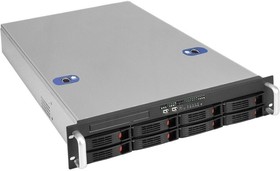 Фото 1/10 Серверный корпус ExeGate Pro 2U660-HS08  RM 19", высота 2U, глубина 660, БП 2U-700ADS, 8xHotSwap, USB