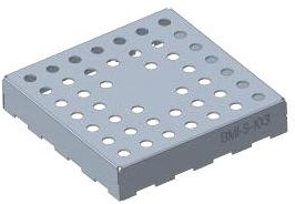Фото 1/2 BMI-S-103, EMI Shielding Gasket, 26.21 mm x 26.21 mm x 5.08 mm, SMT 1 Piece Series, Corrosion-Resistant Steel