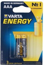 04103213412, Батарейка 2шт VARTA ENERGY AAА LR03