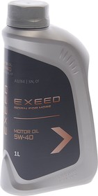 EXEED5W401, Масло моторное Exeed 5W-40 API SN/CF, ACEA A3/B4, нк. 1 л