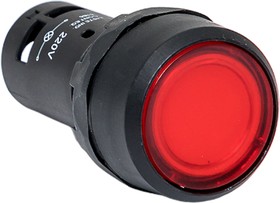 Фото 1/10 Кнопка красная SW2C-10D с подсветкой неон 1но IP54 sw2c-md-r