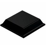 SJ-5008 BLACK, Rubber Feet, Square, 12.7x12.7x3.1mm, 70 Shore A, Black