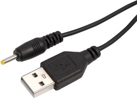 18-1155, Кабель USB-штекер - DC-разъем питание 0,7х2,5 мм, длина 1 метр