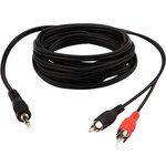 17-4204, Шнур Стерео 3,5мм - 2 RCA, 3м