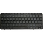 Клавиатура для ноутбука HP Mini 210-1000 черная с черной рамкой английская раскладка