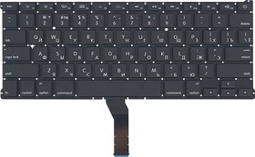 Фото 1/2 Клавиатура для ноутбука Apple Macbook A1369 A1466 Mid 2011 - Early 2017 черная, плоский Enter