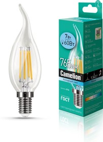 Фото 1/2 Camelion LED7-CW35-FL/845/E14 (Эл.лампа светодиодная 7Вт 220В)