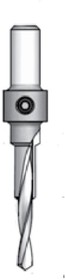 Трехзаходное сверло (9.6-6.5-4.4 мм, хвостовик 10 мм) с зенкером на оправке под евровинт 6.5 мм ACD0657D