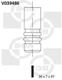 Фото 1/2 V039486, Впускной клапан
