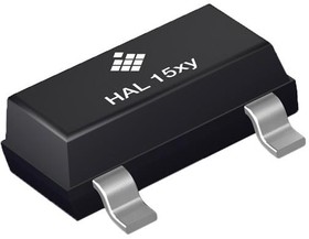 HAL1502SU-A, Board Mount Hall Effect / Magnetic Sensors 3-wire Hall Switch (Tj. -40 C to 170 C)