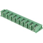 PCB terminal, 9 pole, pitch 7.5 mm, AWG 20-10, 32 A, screw connection, green, 1988176