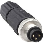 XZCC8MDM30V, Circular Connector, 3 Contacts, Cable Mount, M8 Connector, Plug ...