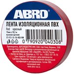 ET-912-15-18-RED-RW, Изолента ПВХ красная 15 мм X 18,2 м ABRO, шт