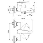 026-3798, Промо-компл/ванна ALPHA (3 в 1) в/к Ideal Standard BD004AA