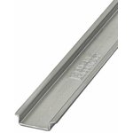 0801704, Aluminium Unperforated DIN Rail, Top Hat Compatible, 2m x 35mm x 7.5mm