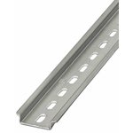 1207666, Steel Perforated DIN Rail, Top Hat Compatible, 1155mm x 35mm x 7.5mm