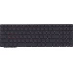 Клавиатура для ноутбука Asus G771 N551 черная без рамки с подсветкой (короткий шлейф)