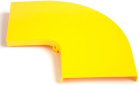 Фото 1/4 Крышка горизонтального поворота 90° оптического лотка 120 мм, желтая