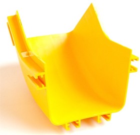 Фото 1/4 Внутренний изгиб 45° оптического лотка 120 мм, желтый