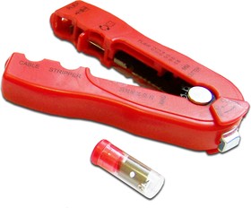 Фото 1/3 Инструмент Инструмент для снятия изоляции 0.2 - 0.8 мм (20 - 30 AWG), красный
