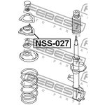 NSS-027, NSS-027_опора амортизатора передн.!\ Nissan Maxima 2.0/3.0 V6 00 ...