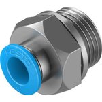 QS-G3/8-8-50, Straight Threaded Adaptor, G 3/8 Male to Push In 8 mm ...
