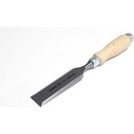Плоская стамеска с деревянной светлой ручкой 32 мм 810132