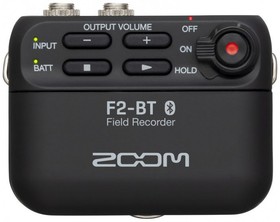 Фото 1/6 F2-BT/B, Zoom F2-BT полевой стереорекордер и петличный микрофон, Bluetooth